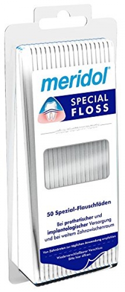 Meridol special-floss Spezial-Flauschfäden, 50 stück